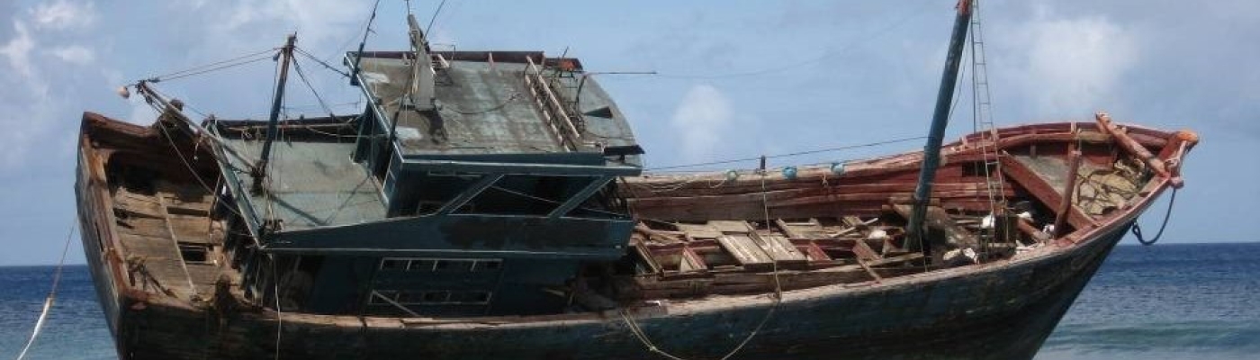 The derelict vessel Smuggler