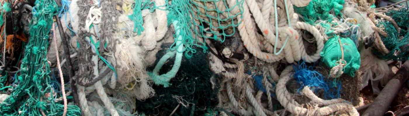 Derelict nets in a pile.