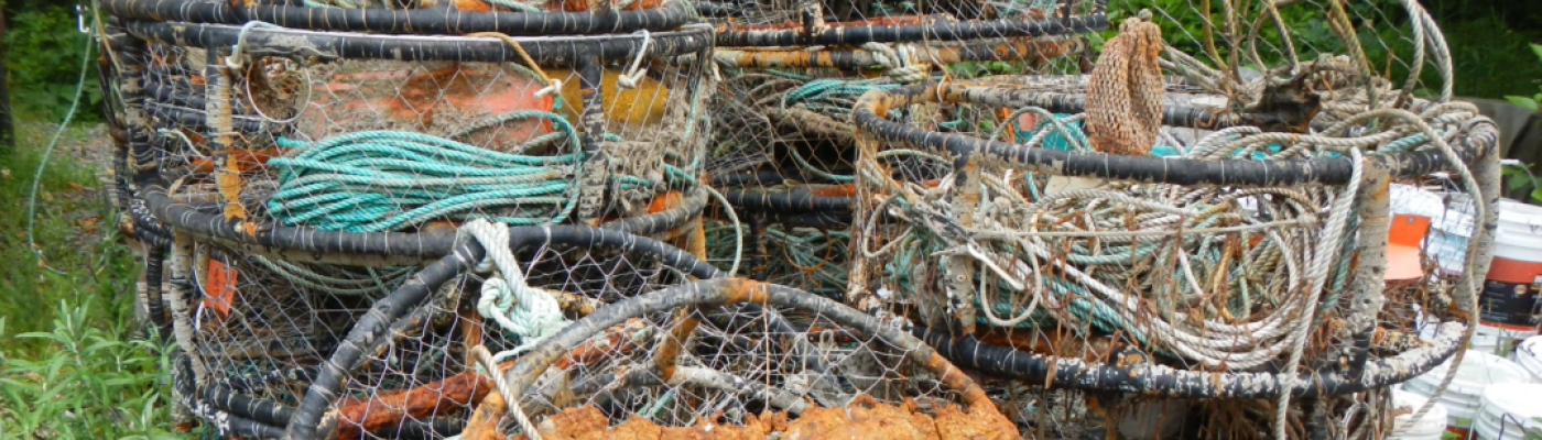 A pile of derelict crab pots.