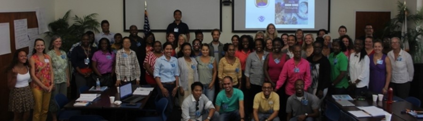 A group of people in a room.