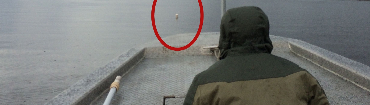 SCNDR Field Biologist Watches a Float. 