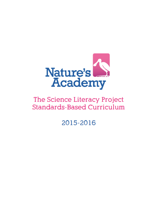 Cover of the Science Literacy Project Standards-Based Curriculum.