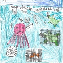Artwork by Aman D. (Grade 1, North Carolina)