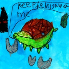 Artwork by Lillie H. (Grade 1, Washington).