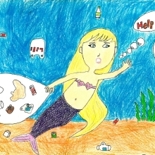 Artwork by Zilan C. (Grade 2, Michigan).