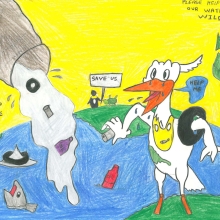 Artwork by Krish K. (Grade 2, California)