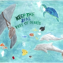 Artwork by Kathy R. (Grade 8, California).