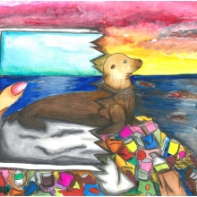 Artwork by Malisa L. (Grade 8, Hawaii)