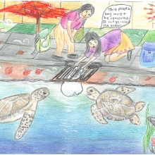 Artwork by Vaibhavi P. (Grade 7, California)