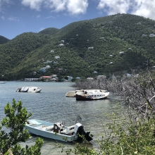Three boats have run aground in the U.S. Virgin Islands.