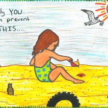 Artwork by Sofia H. (Grade 6, California)