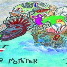 Artwork by Teeger B. (Grade 8, California)
