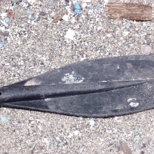 Paddle blade found on  Kamilo Beach, Big Island (Hawaii), HI.