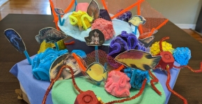 The completed coral reef!