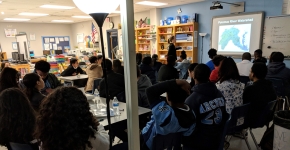 Students in a classroom. 