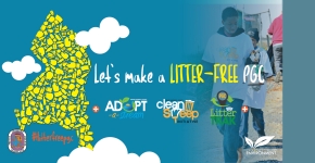 Infographic saying: Let’s make a Litter-Free Prince George’s County.
