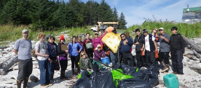 Cleanups led by the Sitka Sound Science Center. 