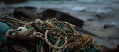 A pile of derelict nets. (Photo Credit: NOAA)