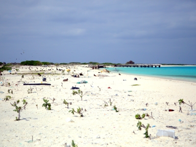 Before photo of the western shore of Eastern Island.