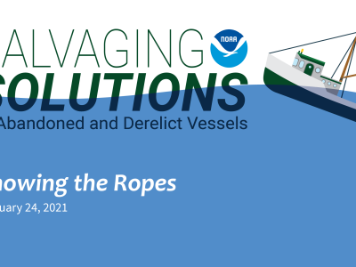 Title slide for the Salvaging Solution webinar episode Knowing the Ropes.