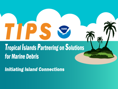 Cover slide of the Tropical Islands Partnering on Solutions for Marine Debris webinar.