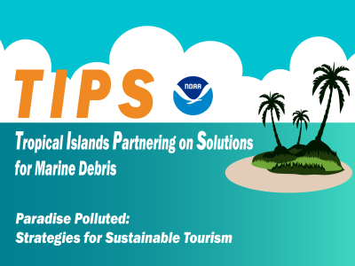 Cover of the Tropical Islands Partnering on Solutions for Marine Debris webinar.