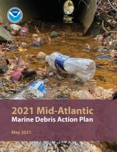 Cover of the 2021 Mid-Atlantic Marine Debris Action Plan.