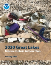 Cover of the Great Lakes Marine Debris Action Plan.