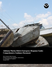 Cover of the Alabama Marine Debris Emergency Response Guide.