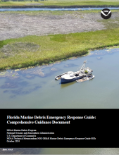 Cover of the "Florida Marine Debris Emergency Response Guide: Comprehensive Guidance Document" document.