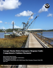 Cover of the Georgia Marine Debris Emergency Response Guide.