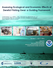 Cover of the "Assessing Ecological and Economic Effects of Derelict Fishing Gear: A Guiding Framework" report.