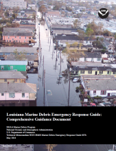 Cover of the Louisiana Marine Debris Emergency Response Guide.