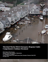 Cover of the Maryland Marine Debris Emergency Response Guide.