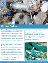 Marine Debris Fact Sheet.