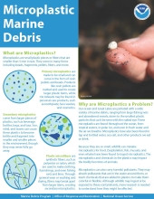 Cover of the "Microplastic Marine Debris" Fact Sheet