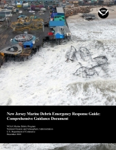 Cover of the New Jersey Marine Debris Emergency Response Guide.