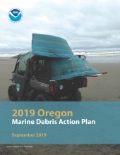 Cover of the Oregon Marine Debris Action Plan.