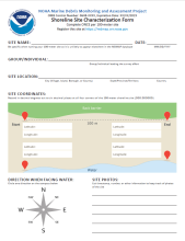 Cover of the Site Characterization Form.