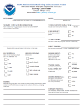 Cover of the MDMAP Survey Coversheet and Quick Reference.