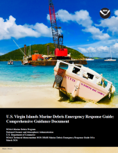 Cover of the U.S. Virgin Islands Marine Debris Emergency Response Guide: Comprehensive Guidance Document.