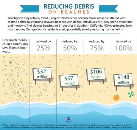 Cost Benefit of Reducing Debris on Beaches. (Link to Infographic text in Resources-Links section)