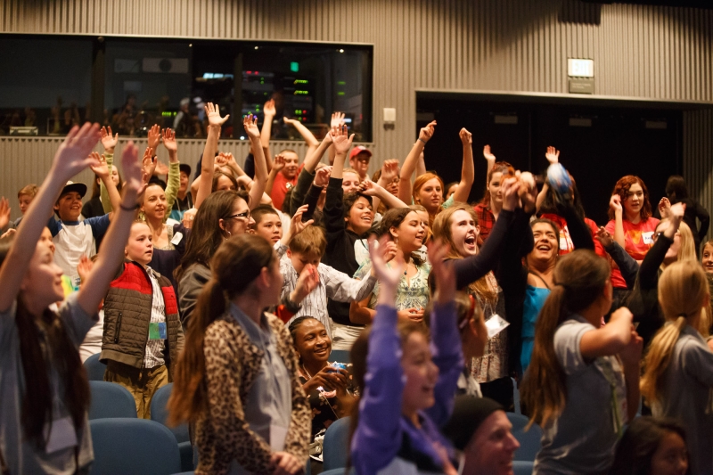 Students participate in Ocean Plastic Pollution Summit at Monterey Bay Aquarium. 