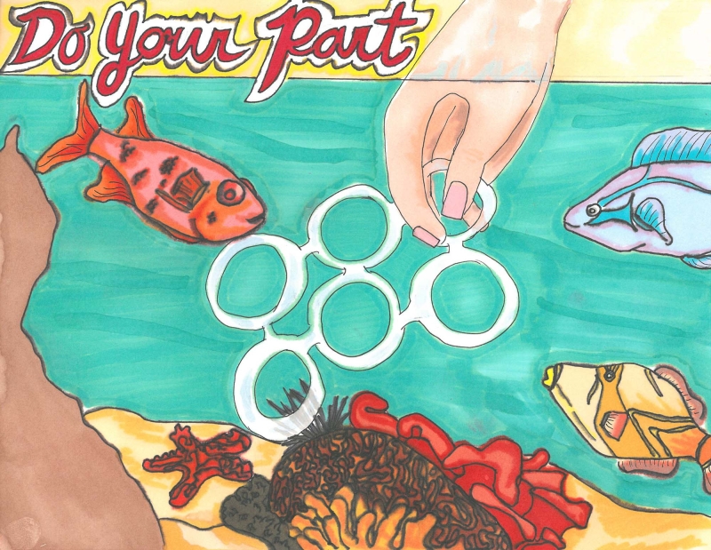 Artwork by Kylah R. (Grade 7, Hawaii)