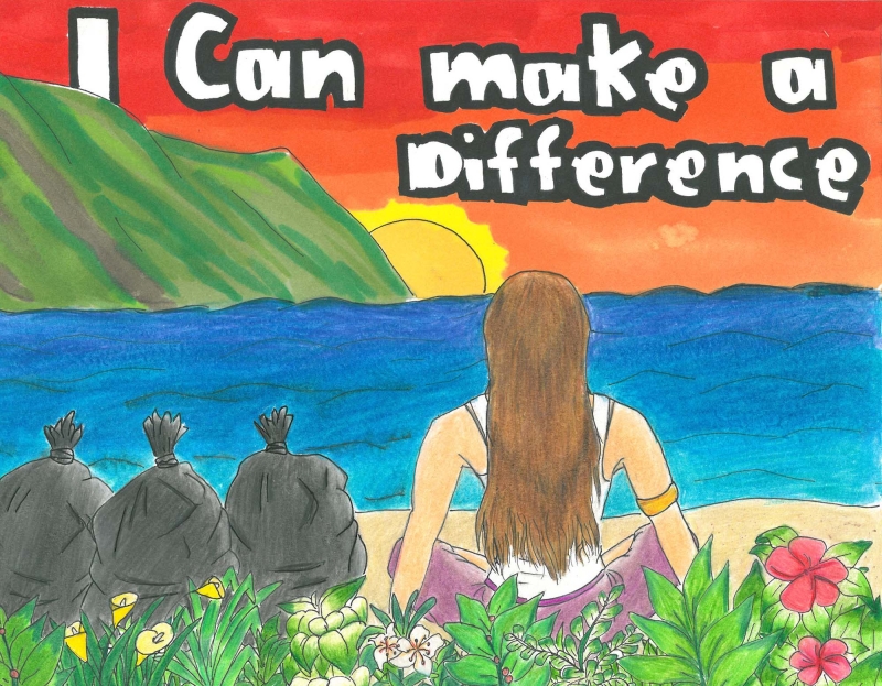 Artwork by Leilani H. (Grade 8, Hawaii)