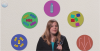 Speaker surrounded with circles contain different kinds of plastic waste.